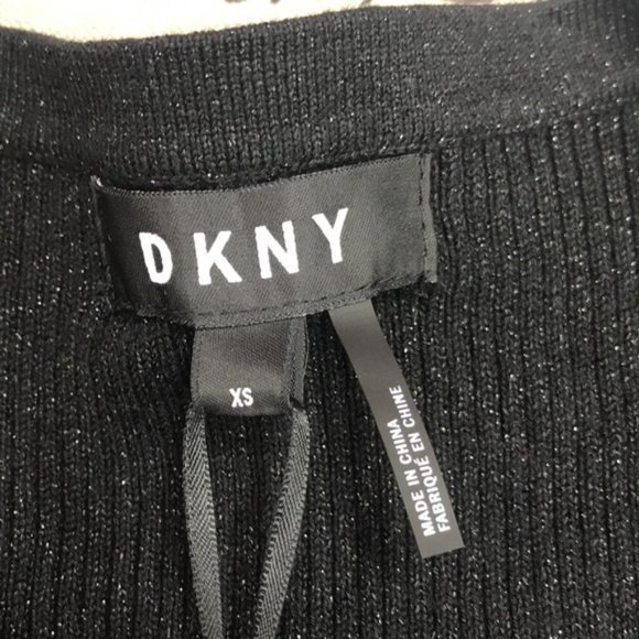 DKNY Metallic-Threaded Embellished Sweater - Picture 4 of 7